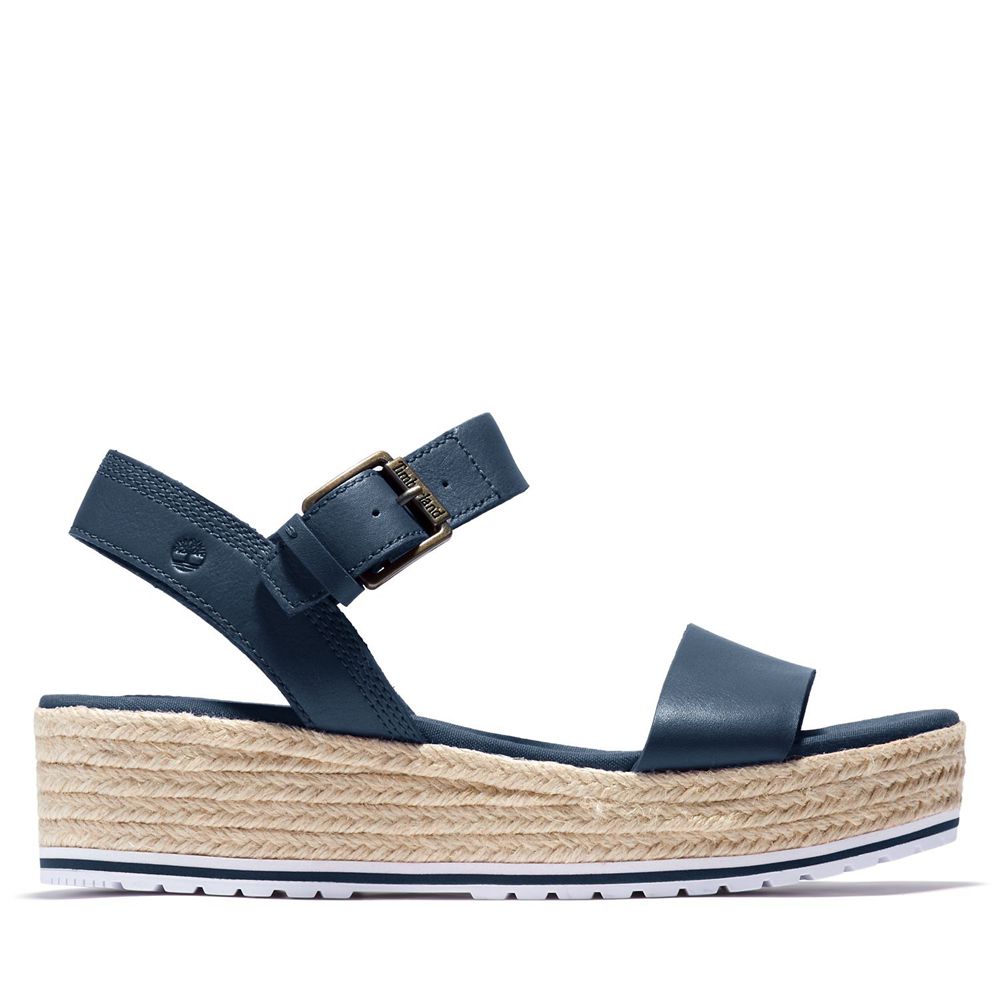 Timberland Σανδαλια Γυναικεια Σκουρο Μπλε - Santorini Sun Ankle Strap - Greece 7324509-FY